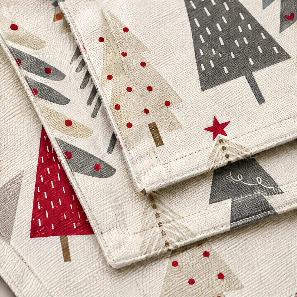 Mantel individual antimanchas pack 4 unidades Merry Christmas 31-100