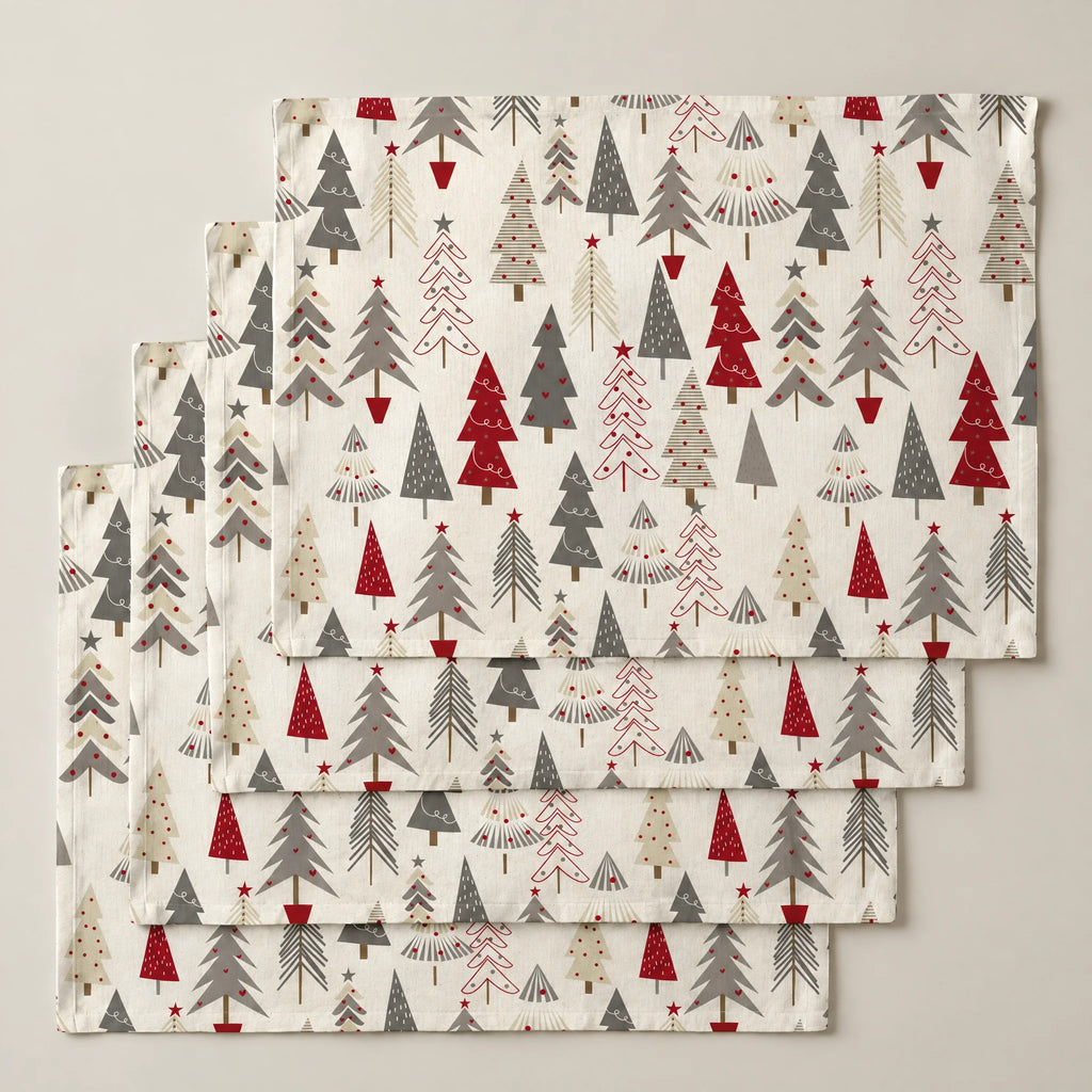 Mantel individual antimanchas pack 4 unidades Merry Christmas 31-100