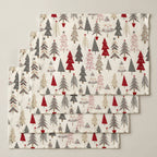 Mantel individual antimanchas pack 4 unidades Merry Christmas 31-100