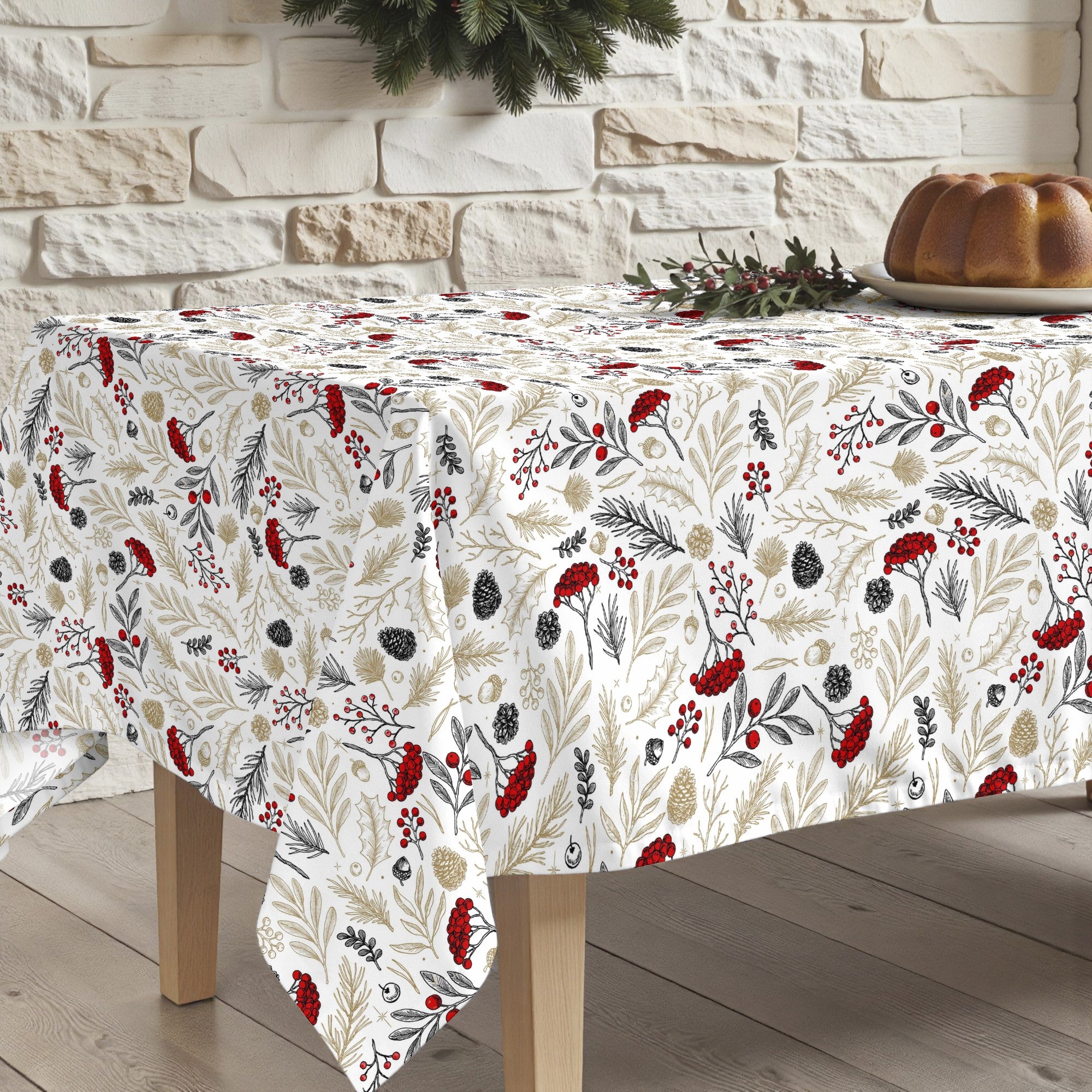 Mantel antimanchas Merry Christmas 34