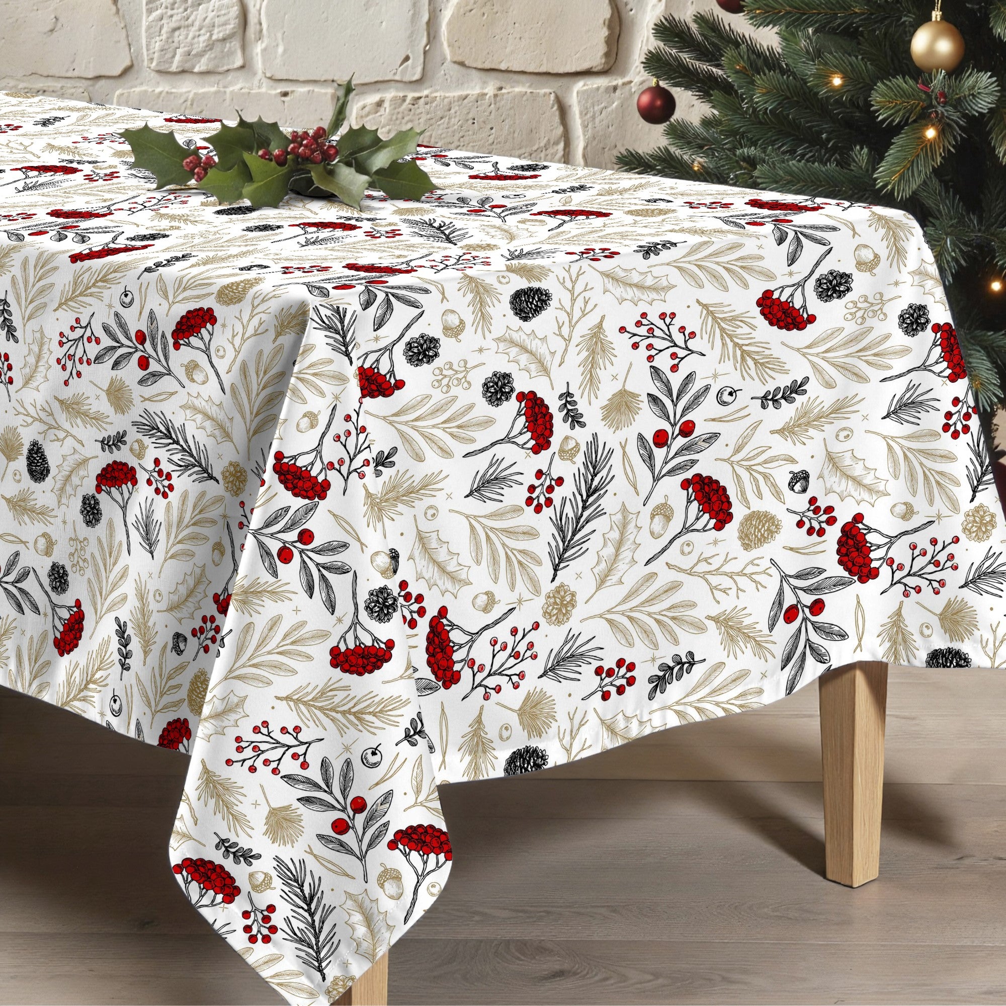 Mantel antimanchas Merry Christmas 34
