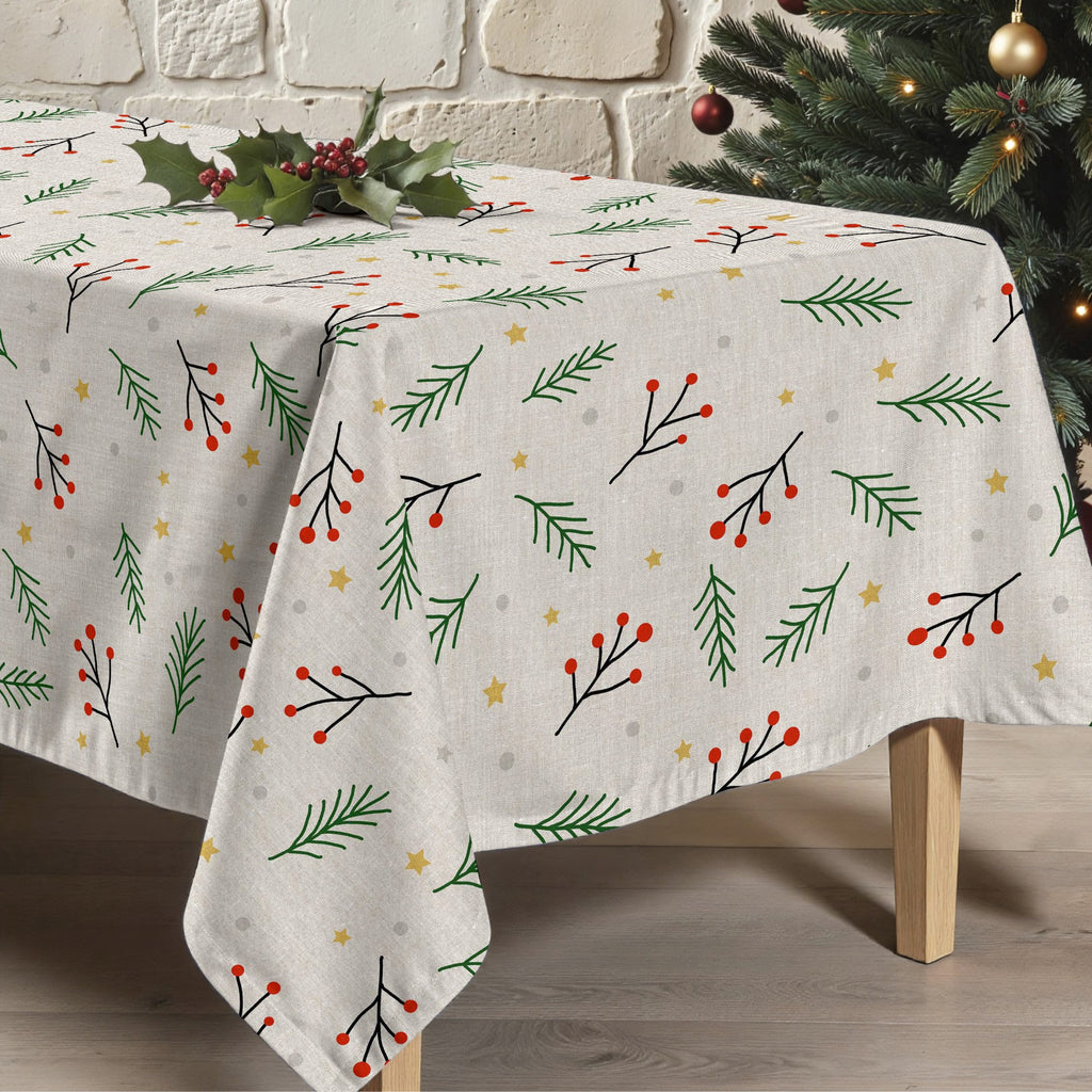 Mantel antimanchas Merry Christmas 35