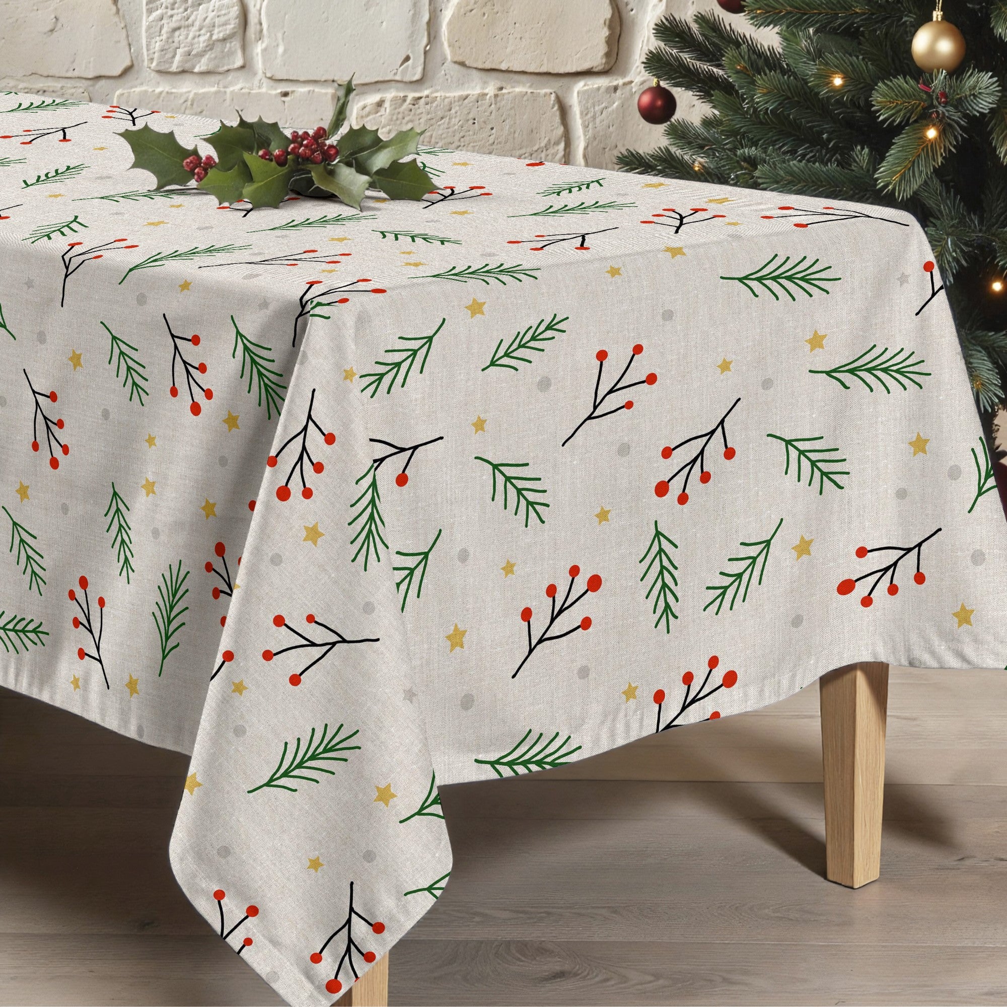 Mantel antimanchas Merry Christmas 35