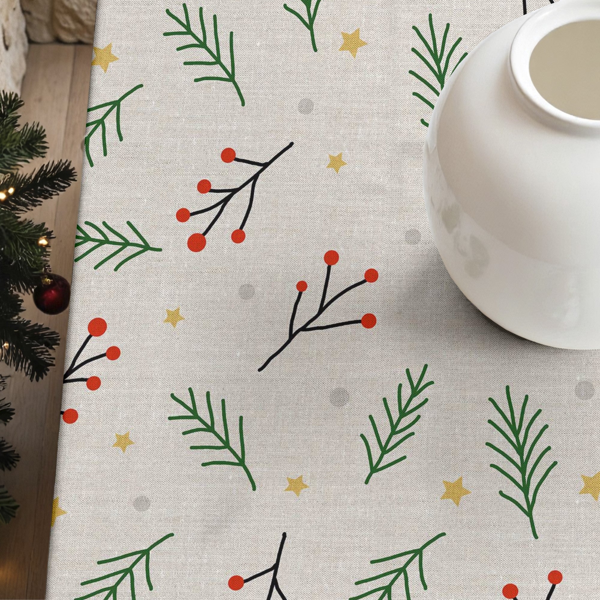 Mantel antimanchas Merry Christmas 35