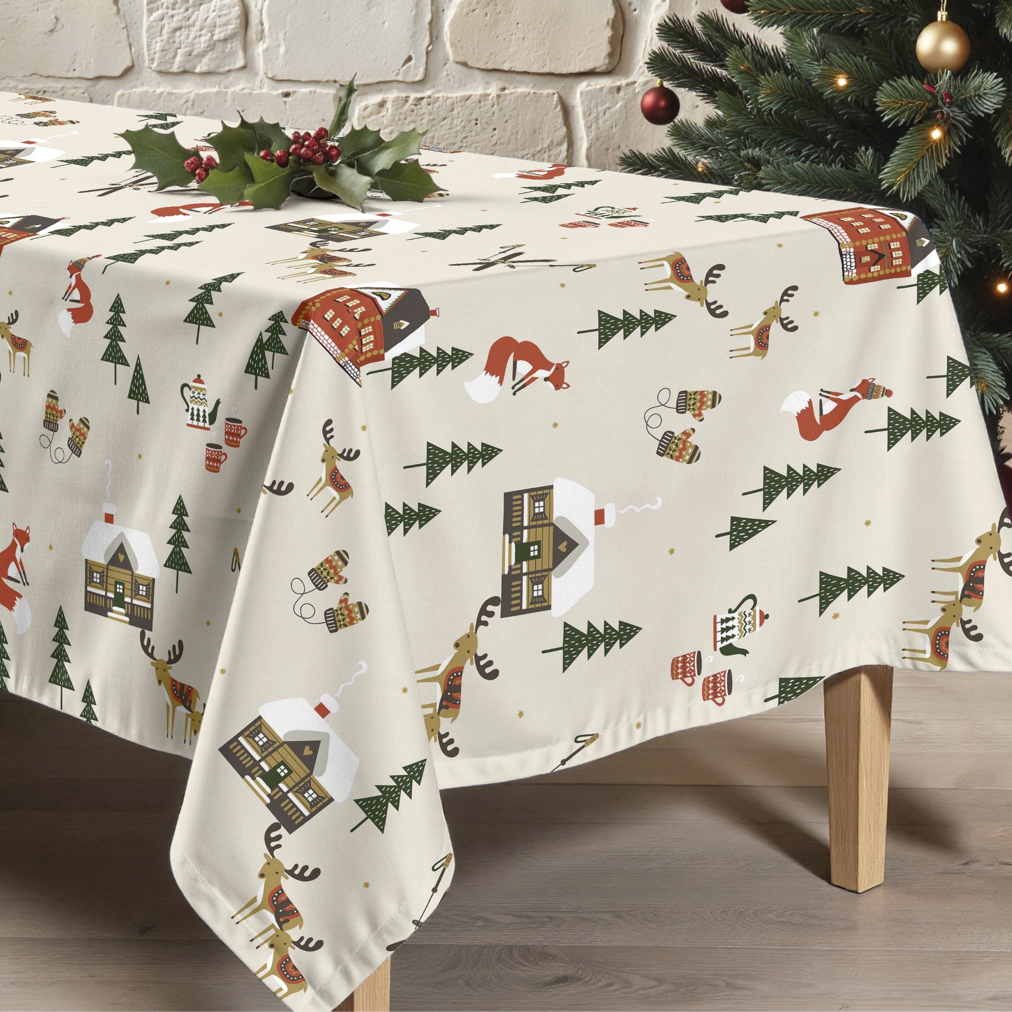 Mantel antimanchas Merry Christmas 38