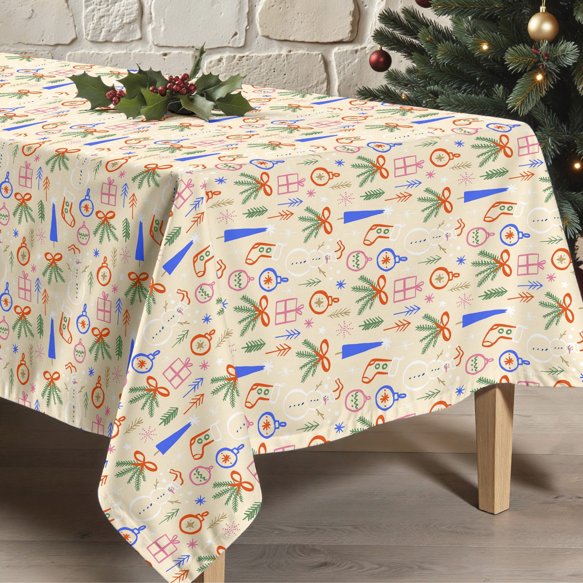 Mantel antimanchas Merry Christmas 41