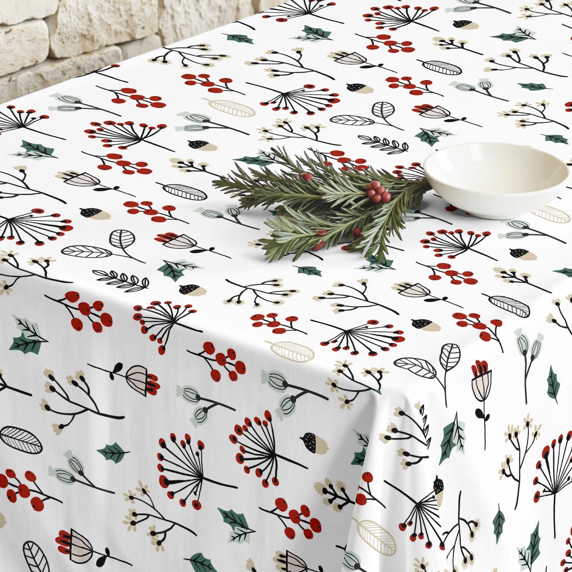Mantel antimanchas Merry Christmas 44