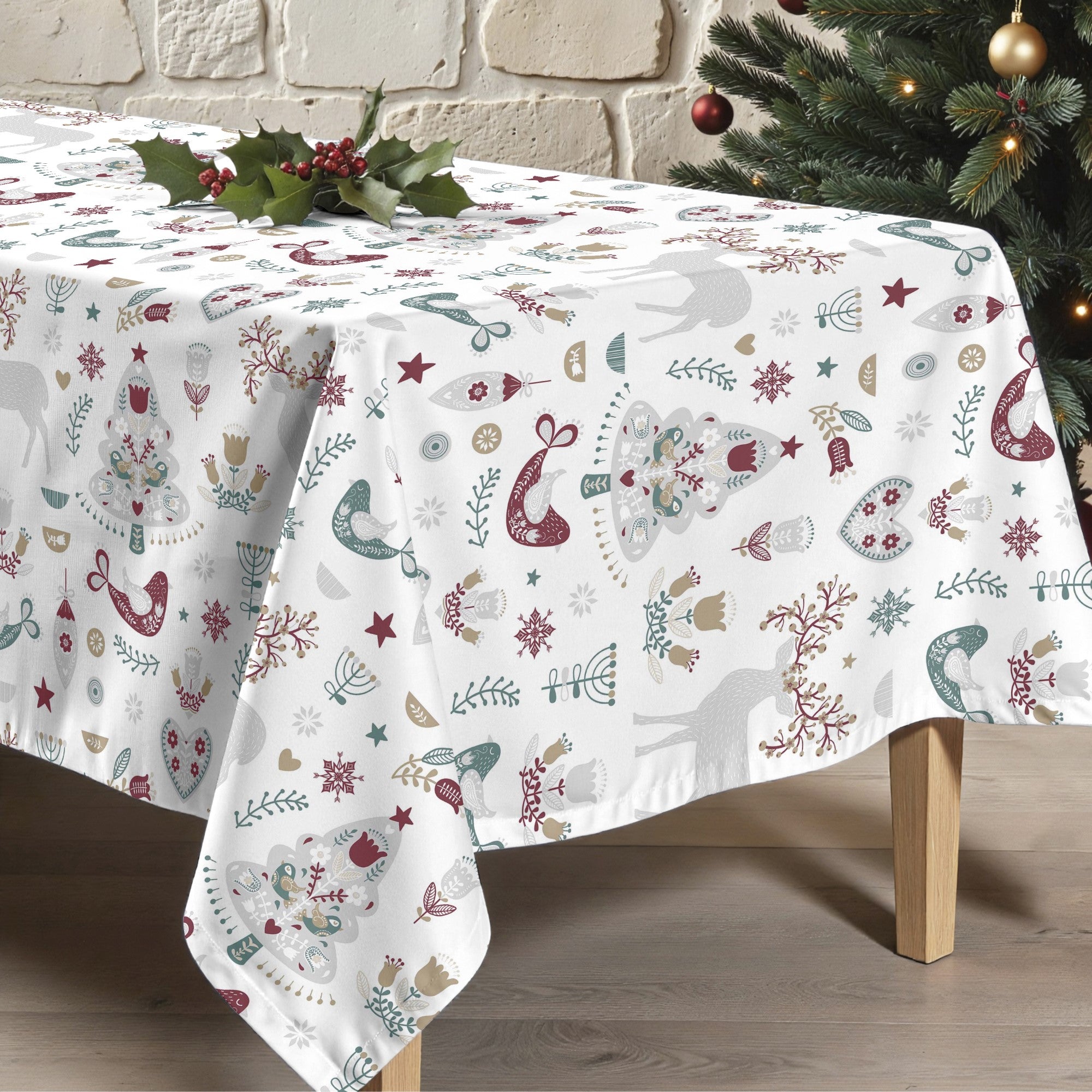 Mantel antimanchas Merry Christmas 55
