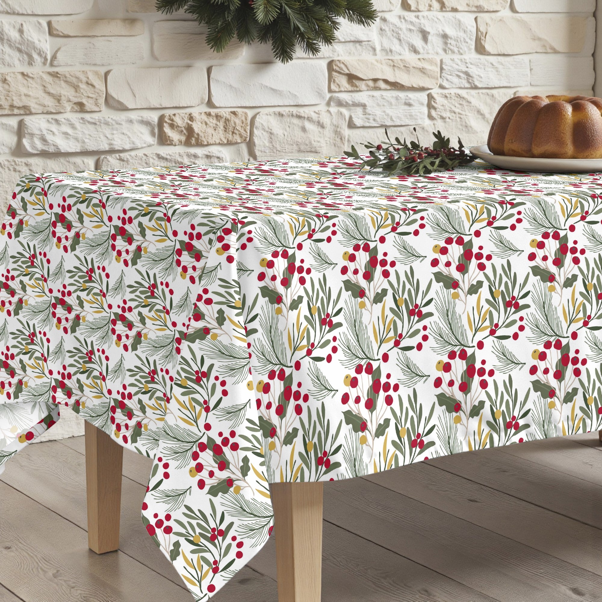 Mantel antimanchas Merry Christmas 58