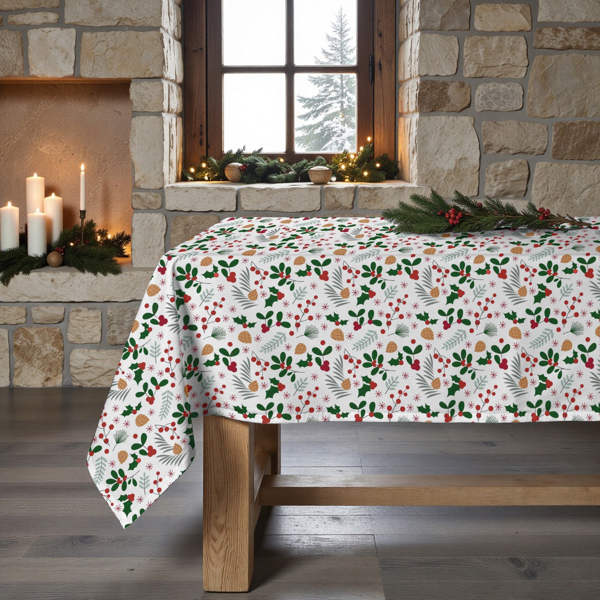 Mantel antimanchas Merry Christmas 59