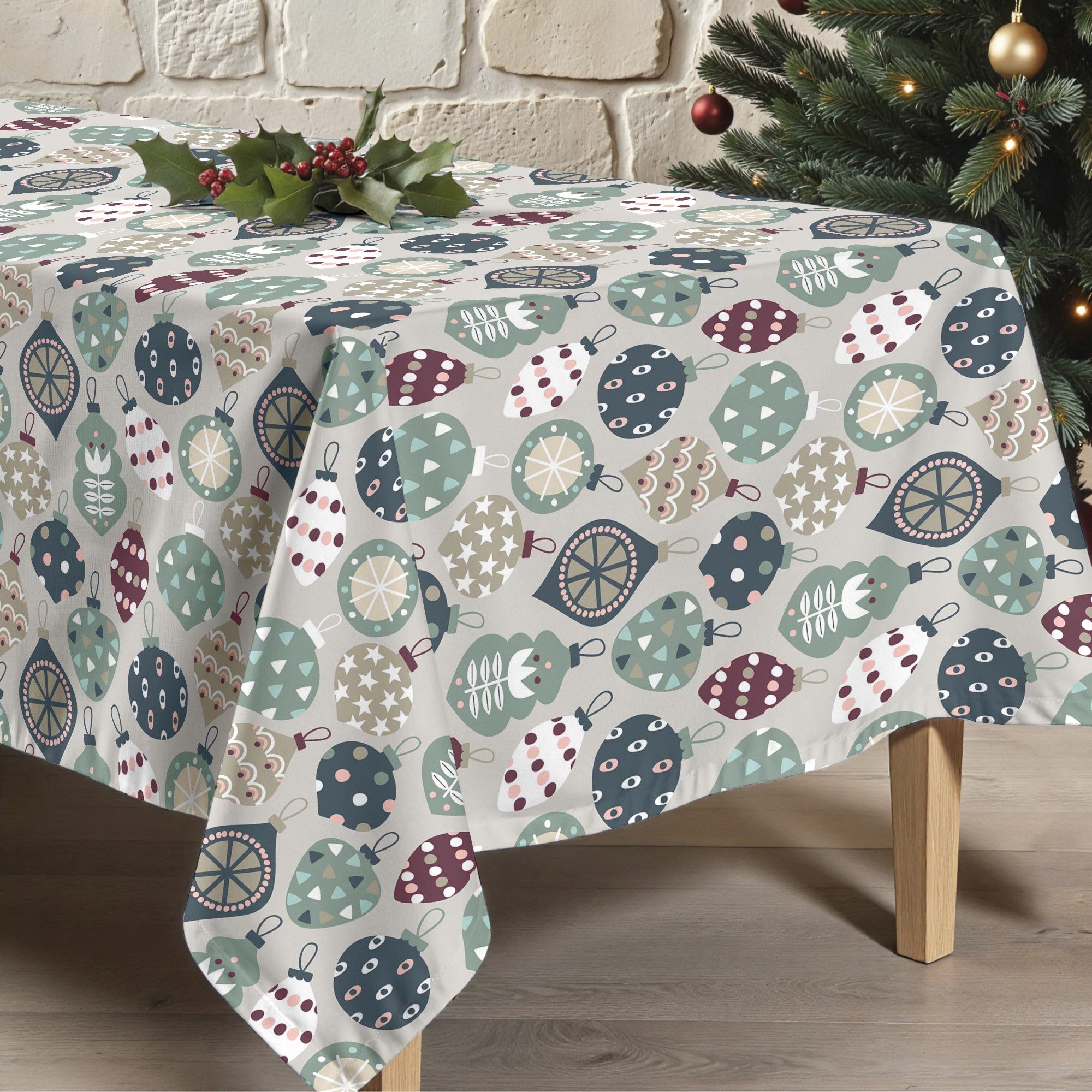 Mantel antimanchas Merry Christmas 60