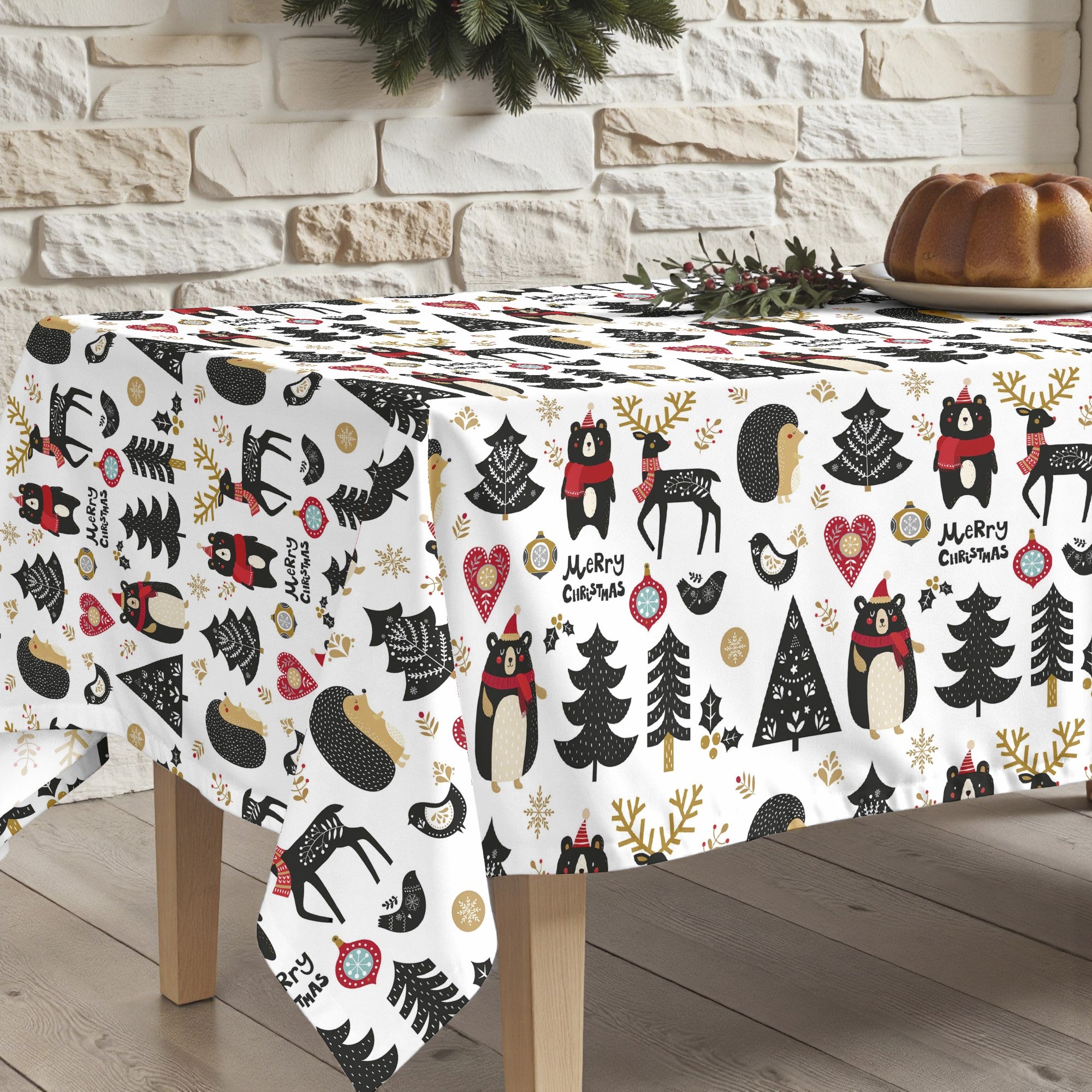 Mantel antimanchas Merry Christmas 61