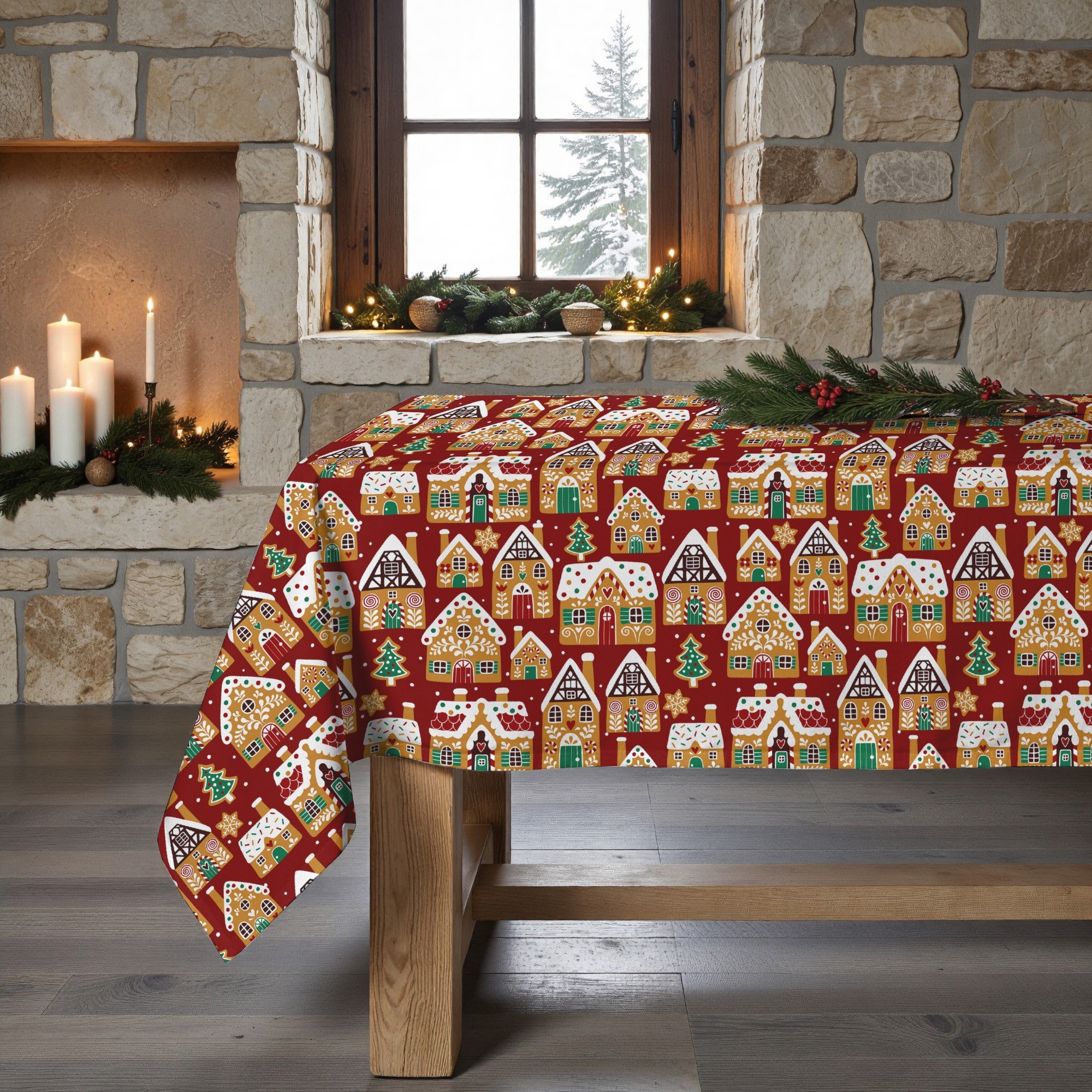 Mantel antimanchas Merry Christmas 65