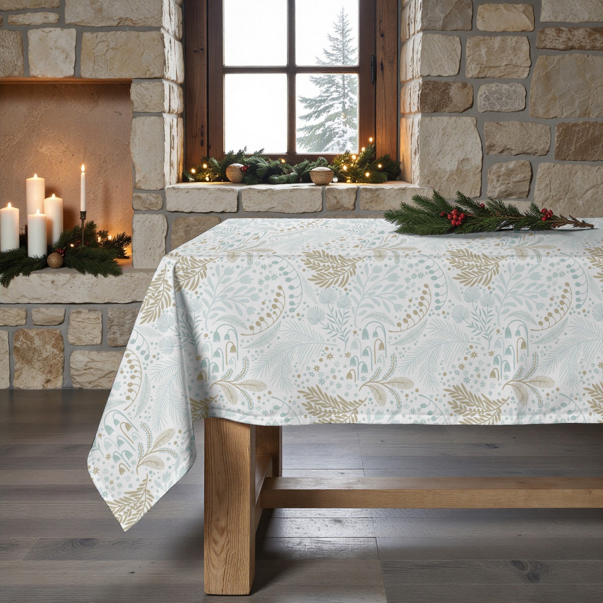 Mantel antimanchas Merry Christmas 69