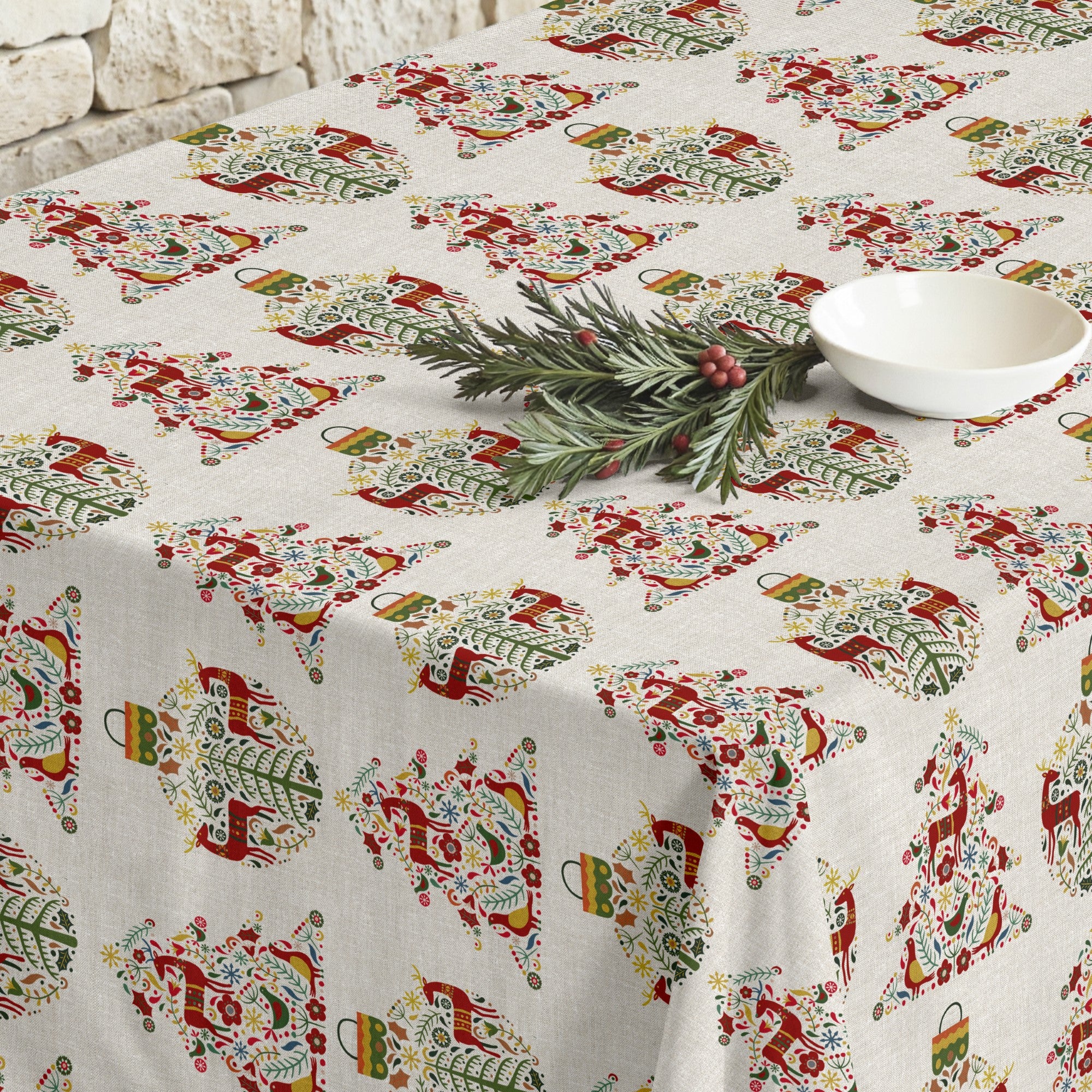 Mantel antimanchas Merry Christmas 71