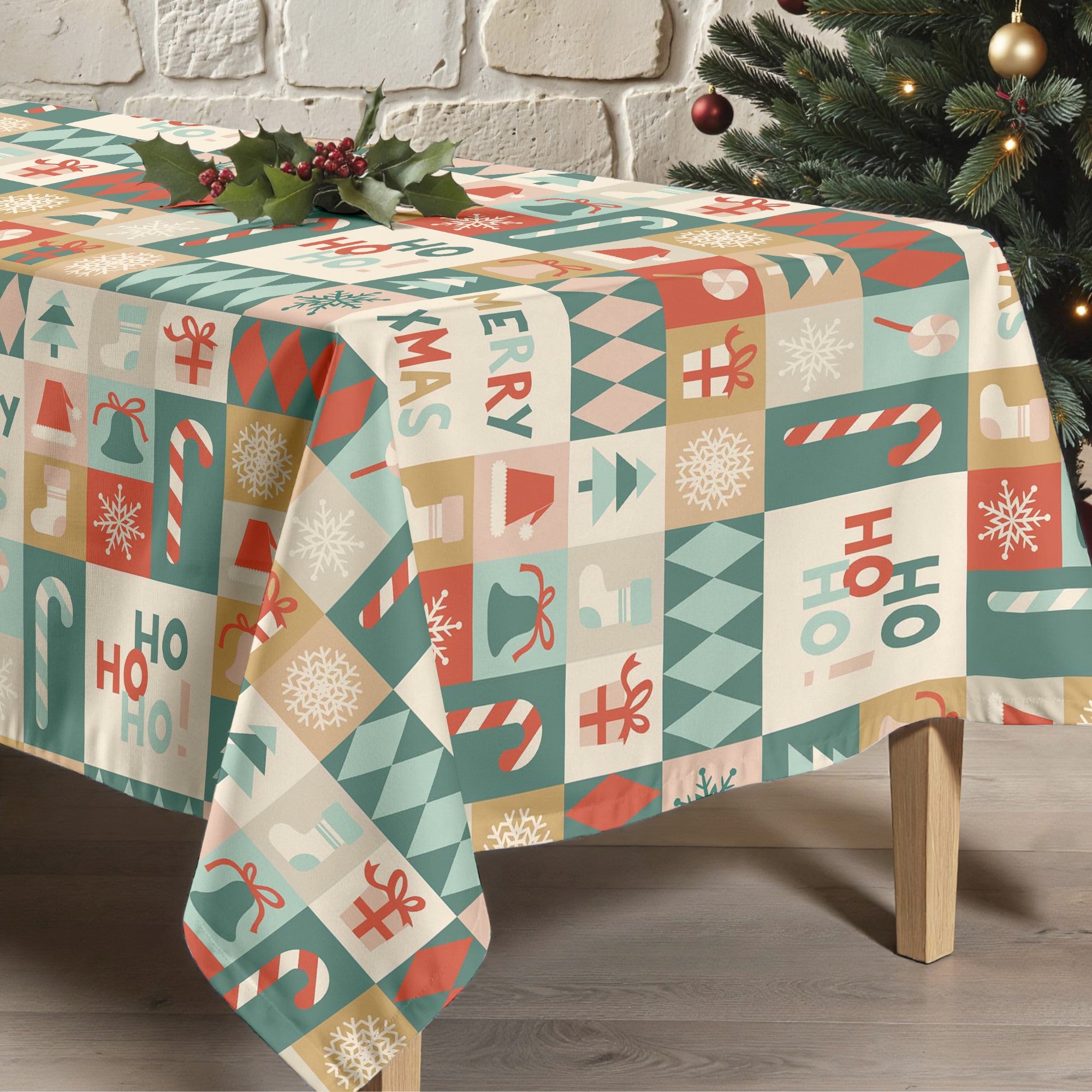 Mantel antimanchas Merry Christmas 74