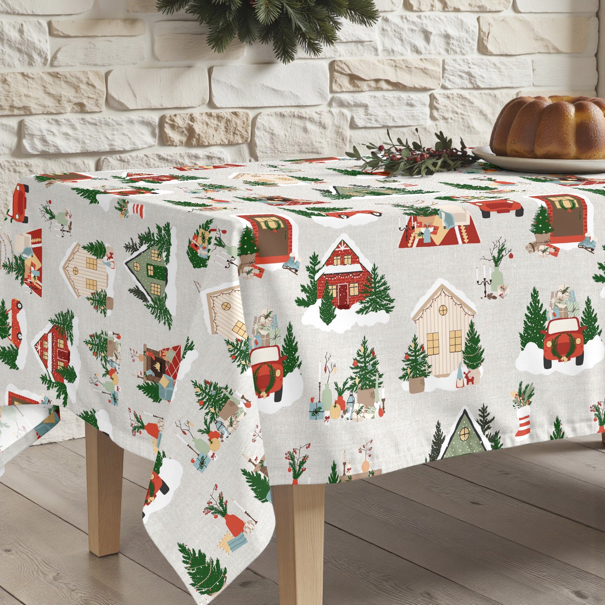 Mantel antimanchas Merry Christmas 78