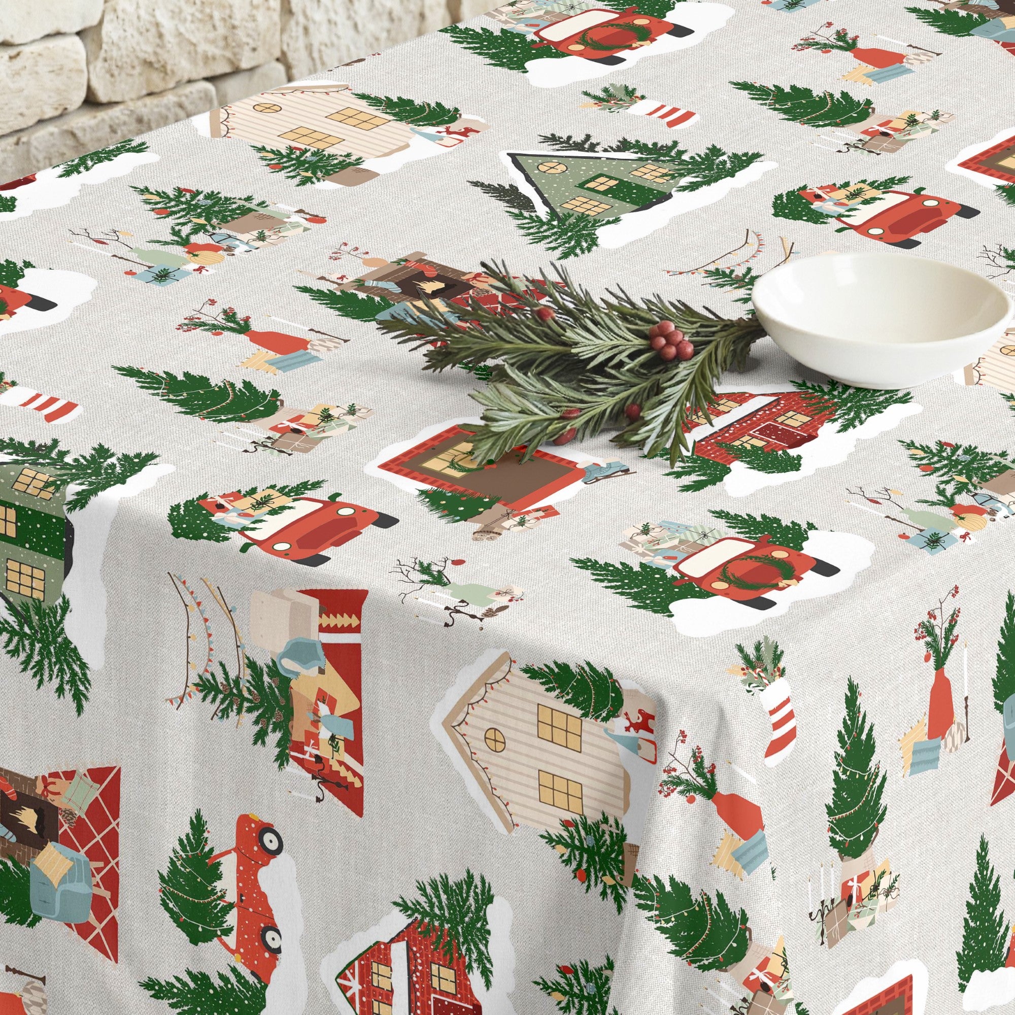Mantel antimanchas Merry Christmas 78