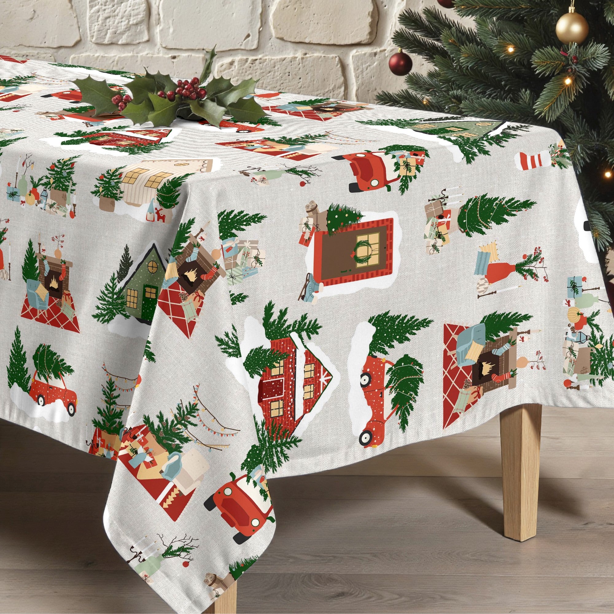 Mantel antimanchas Merry Christmas 78