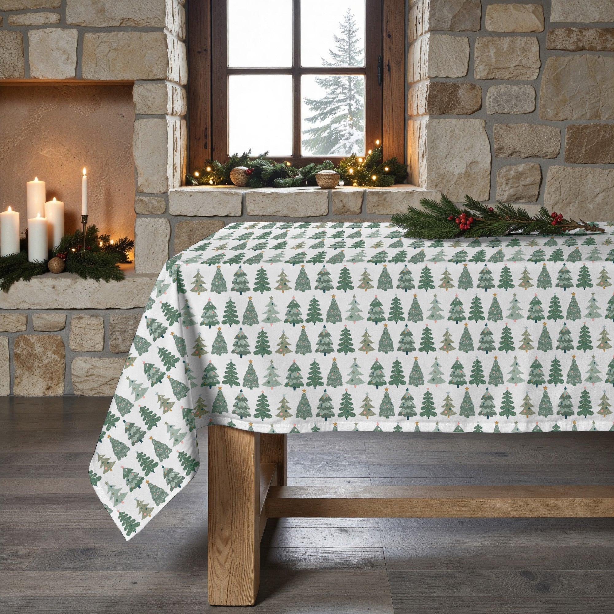 Mantel antimanchas Merry Christmas 81