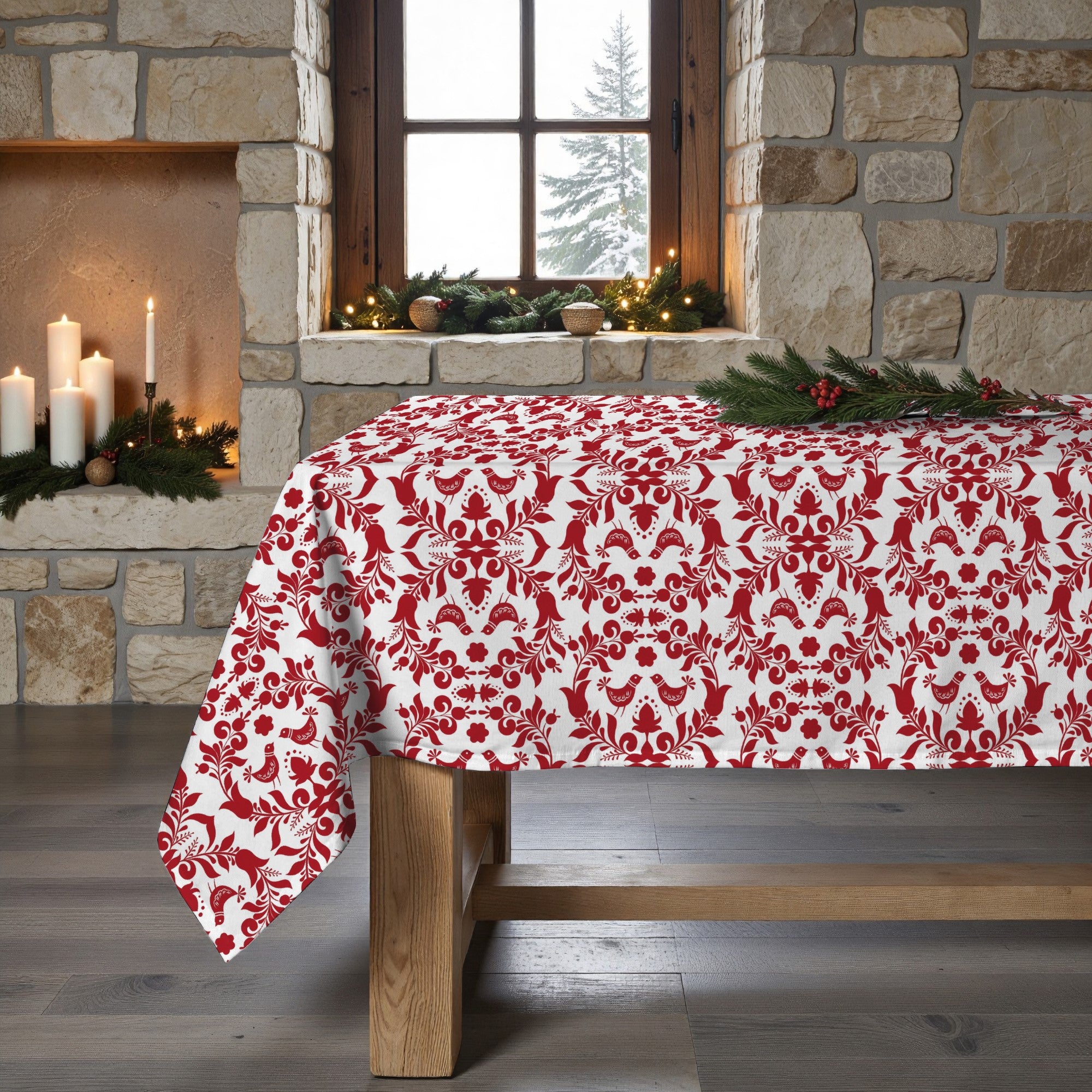 Mantel antimanchas Merry Christmas 8