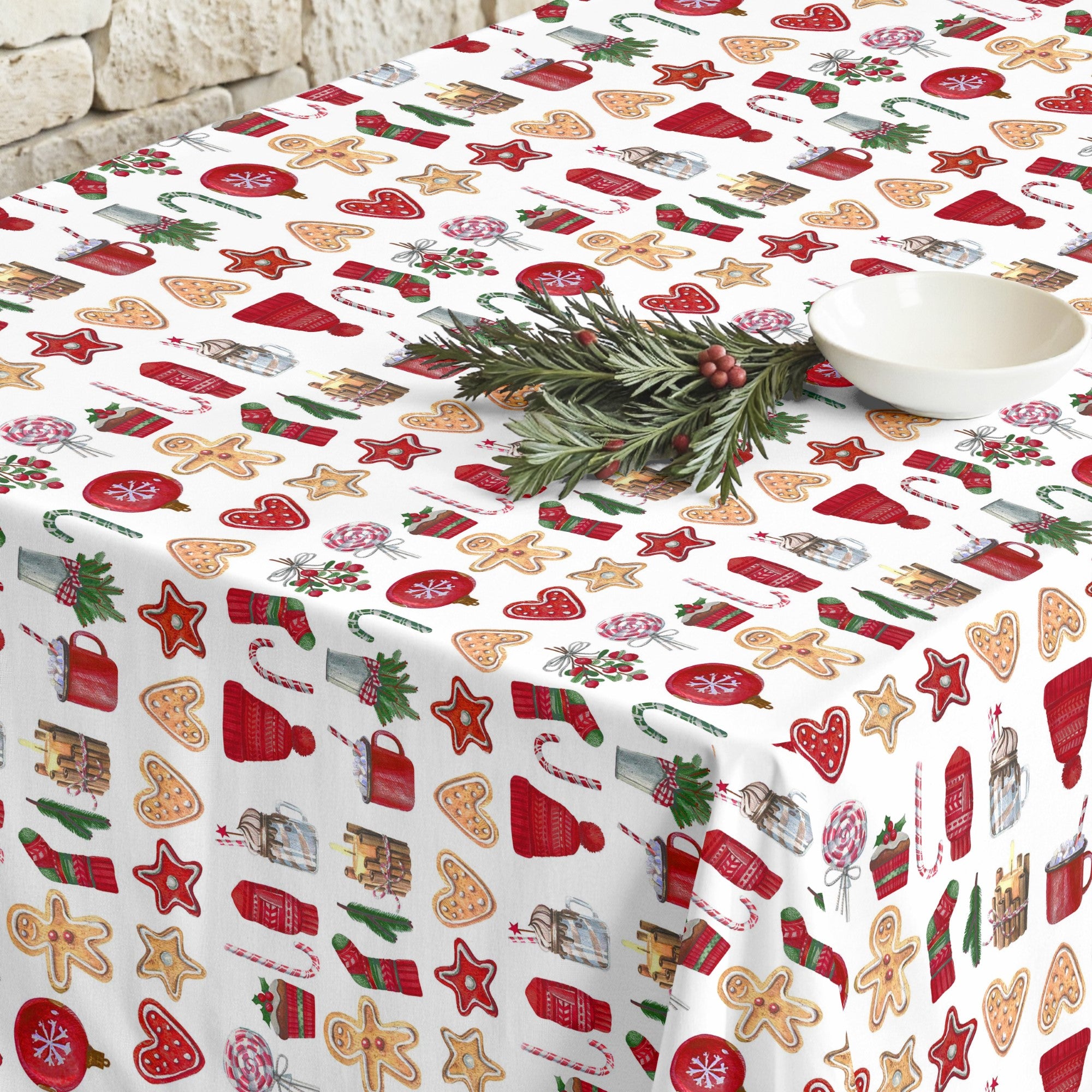 Mantel antimanchas Merry Christmas 9