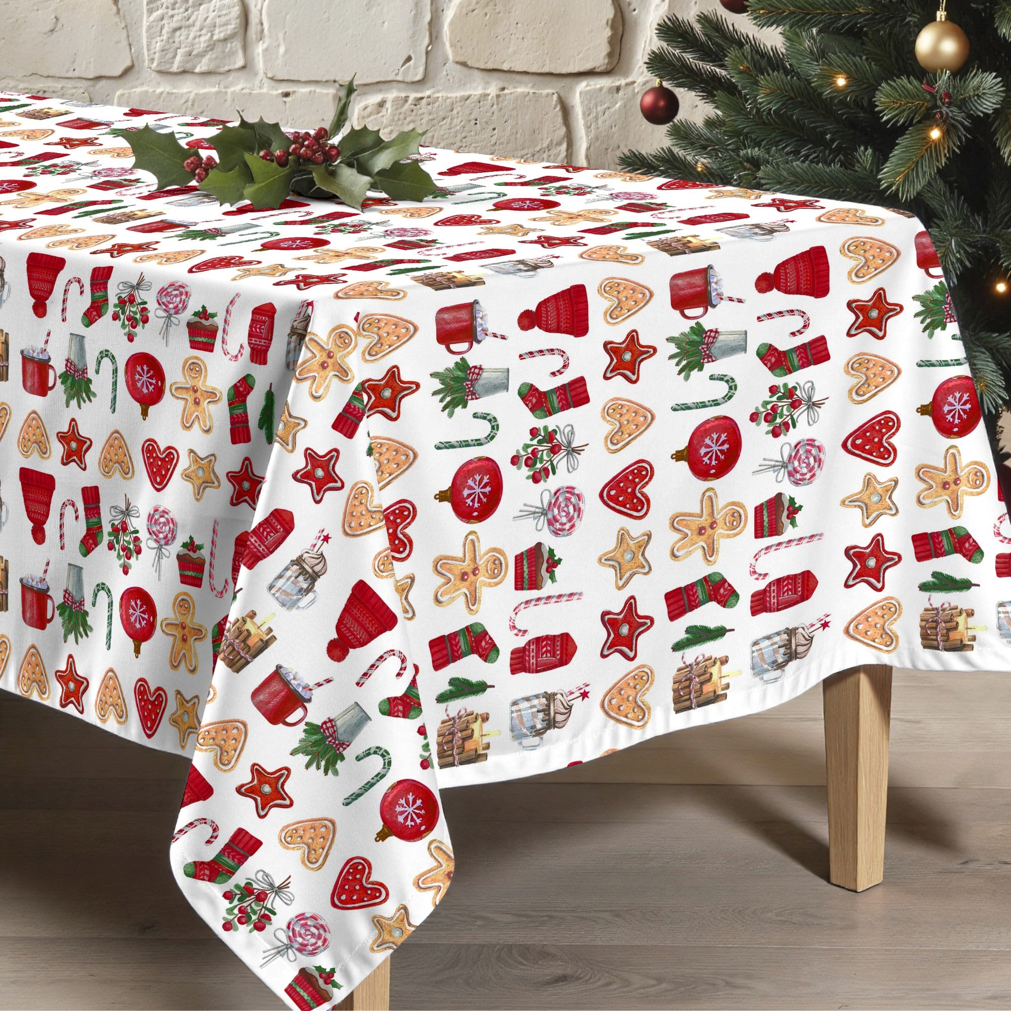 Mantel antimanchas Merry Christmas 9
