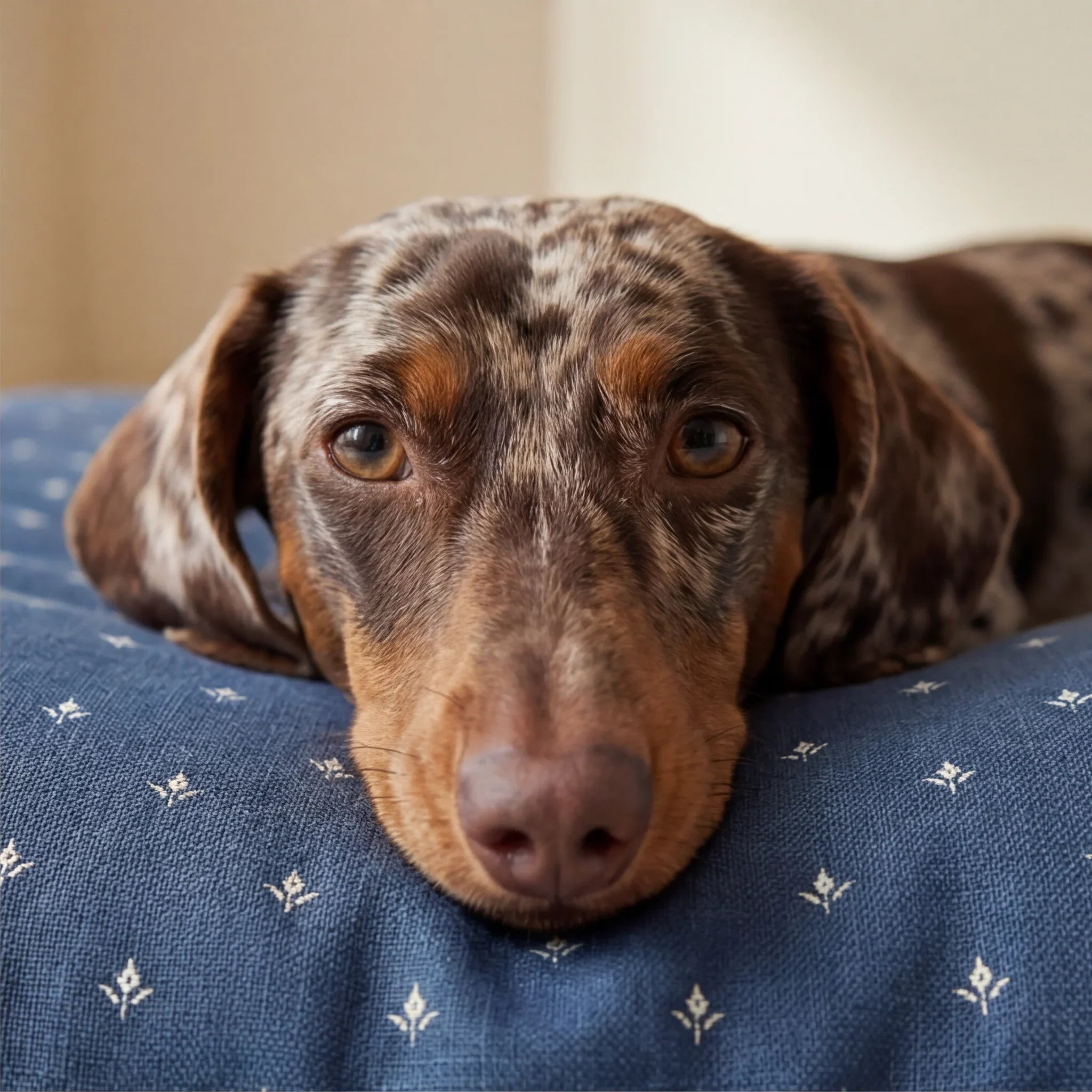 Funda para cama de mascota antimanchas Monina Denim 8