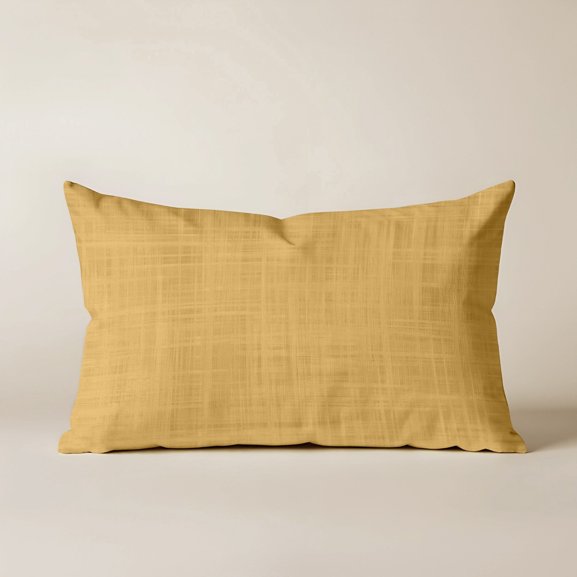 Funda de cojín 100% algodón Mostaza 30x50 cm