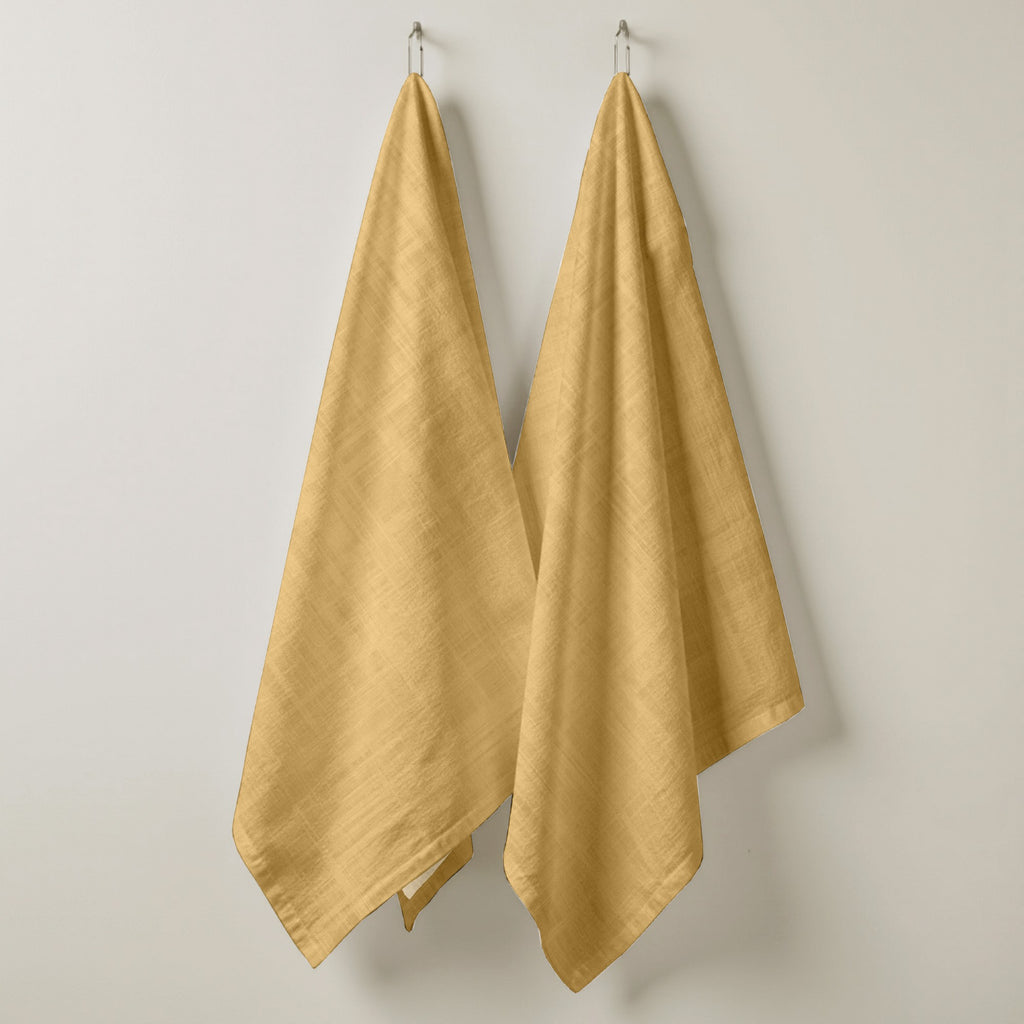 Pack 2 unidades paño de cocina Mostaza