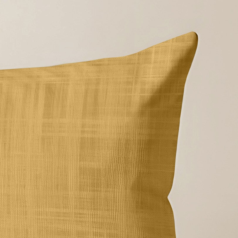Funda de cojín 100% algodón Mostaza 30x50 cm