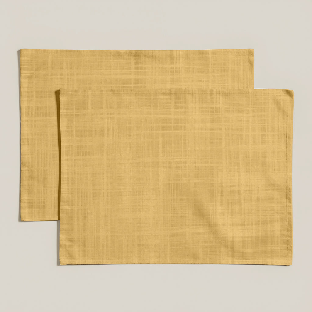 Pack 2 unidades mantel individual Mostaza 50x40 cm