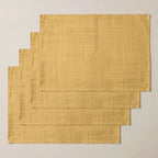 Mantel individual antimanchas pack 4 unidades Mostaza