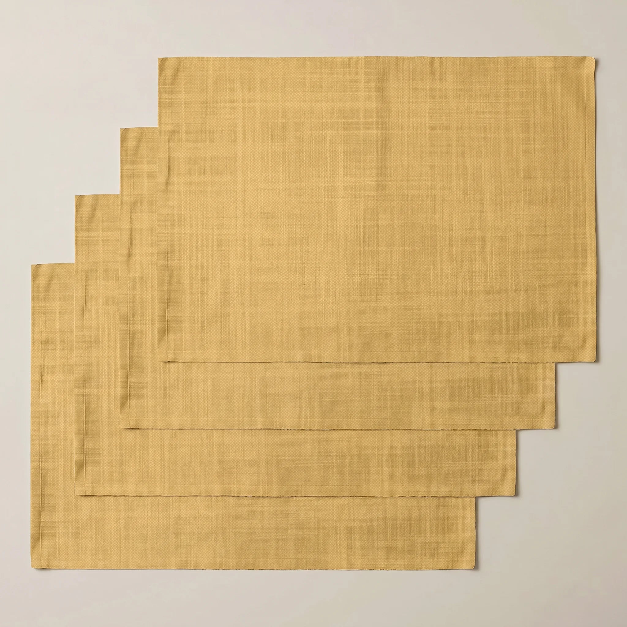 Mantel individual antimanchas pack 4 unidades Mostaza