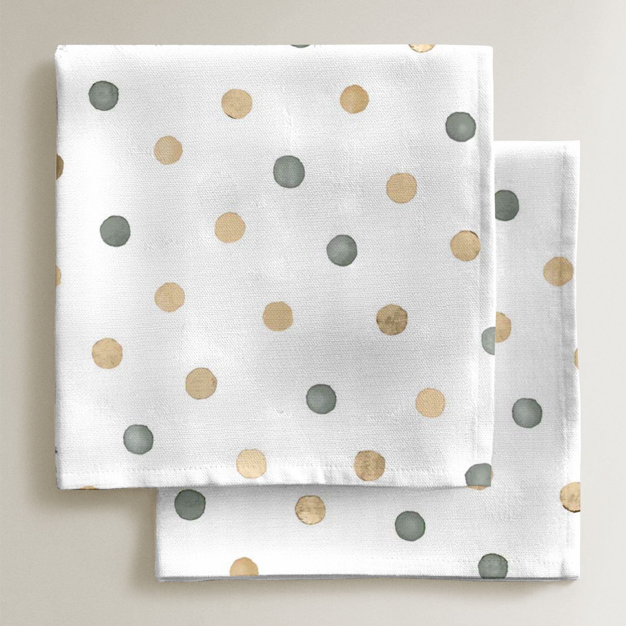 Pack 2 unidades servilletas Motas Luana Beige 43x43 cm