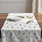 Camino de mesa 100% algodón Motas Luana Beige 50x150 cm