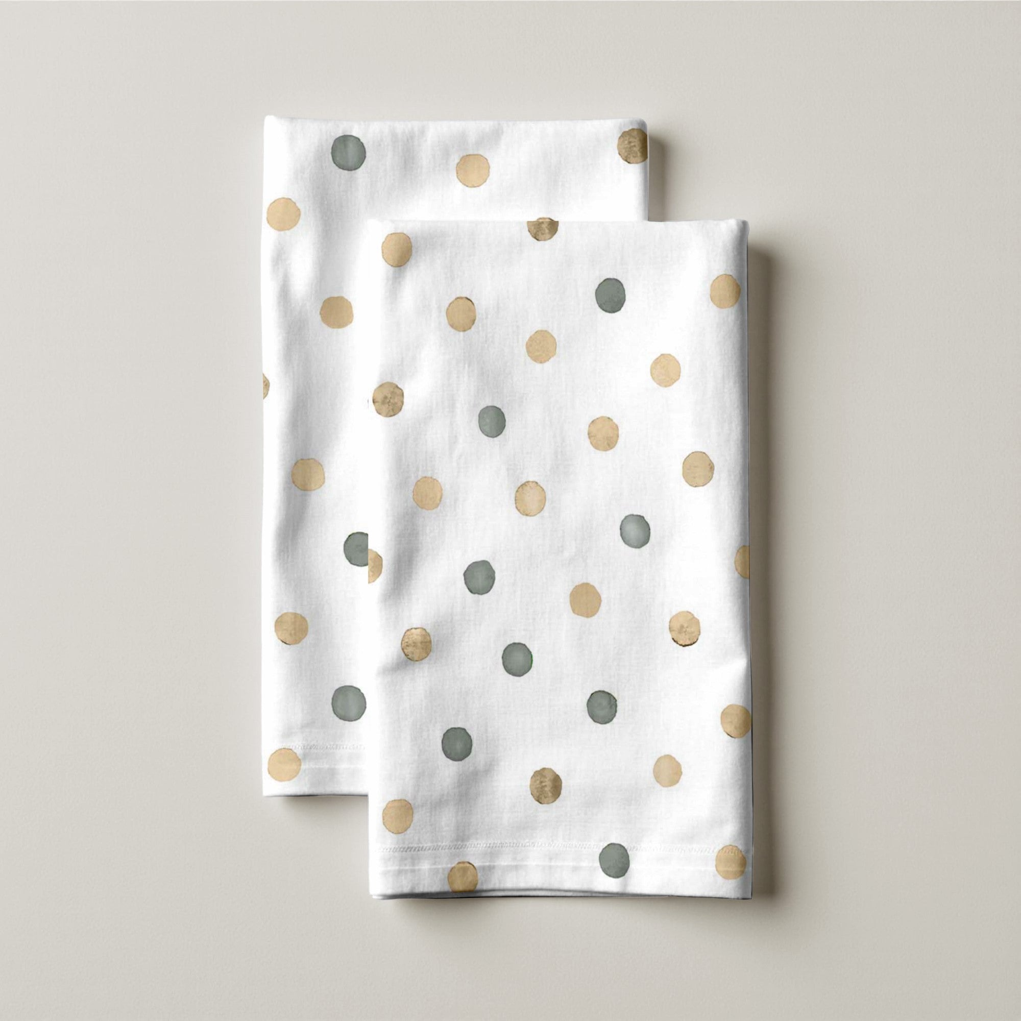 Pack 2 unidades paño de cocina Motas Luana Beige 44x60 cm