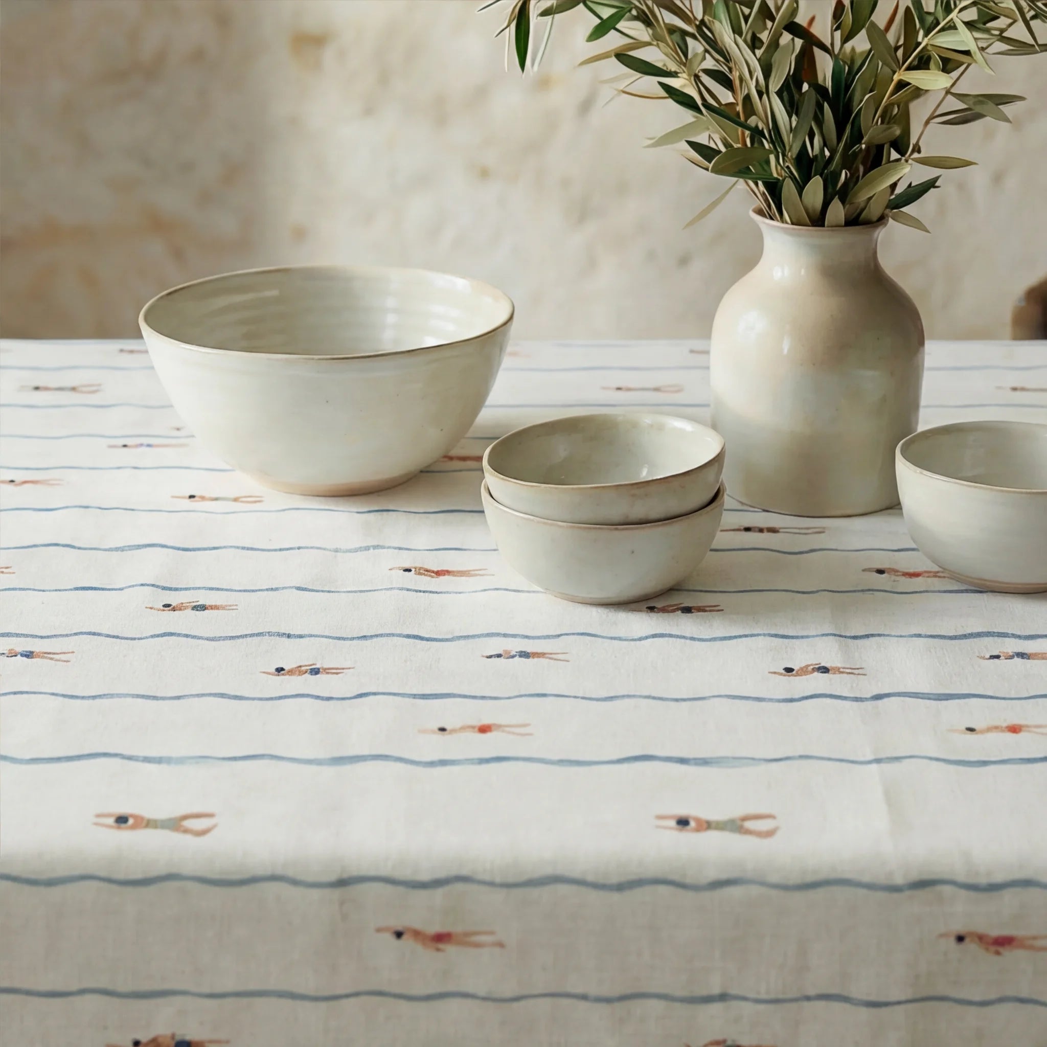 Mantel resinado antimanchas 100% algodón Nadora