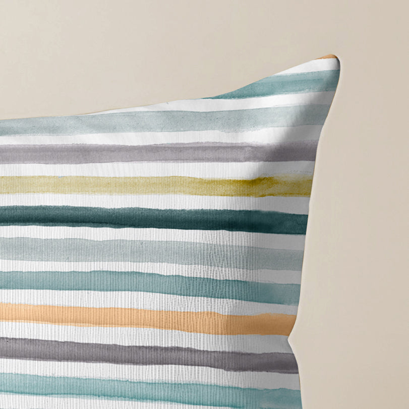 Funda de cojín 100% algodón Naiara Azul 30x50 cm