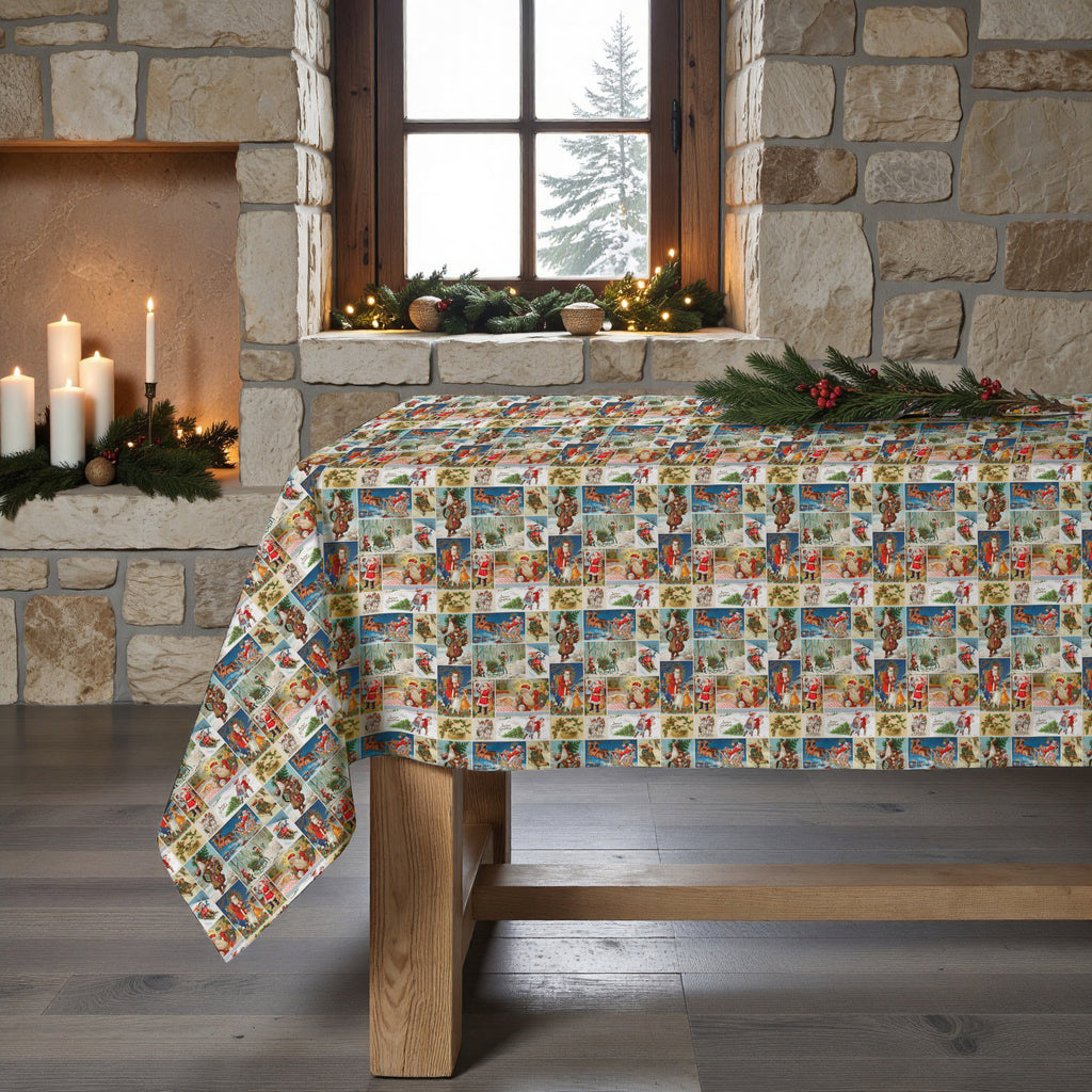 Mantel antimanchas Navidad Vintage 4