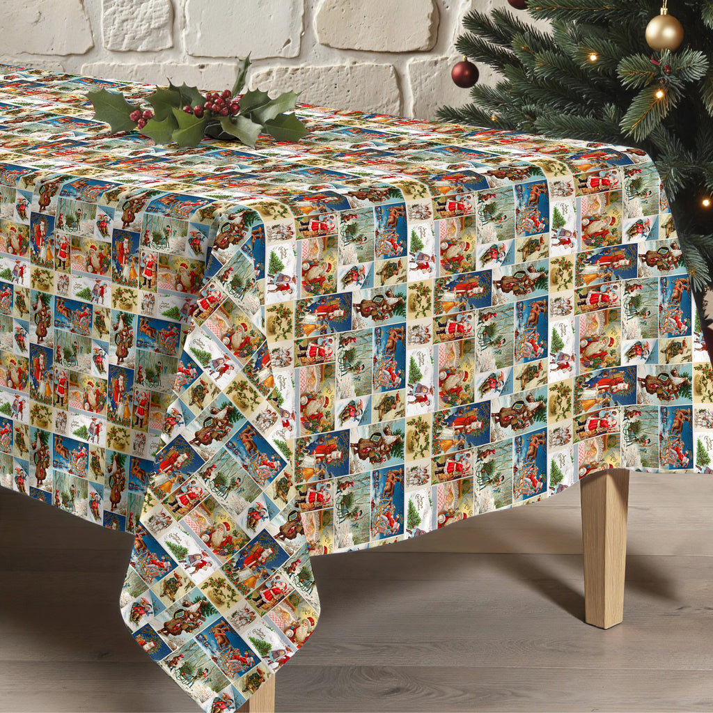 Mantel antimanchas Navidad Vintage 4