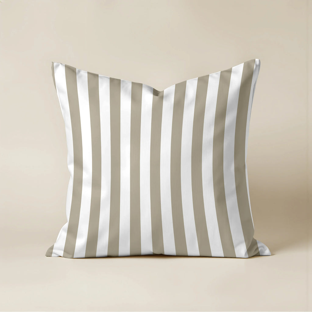 Funda de cojín Maglia Marrón y blanco 45x45 cm