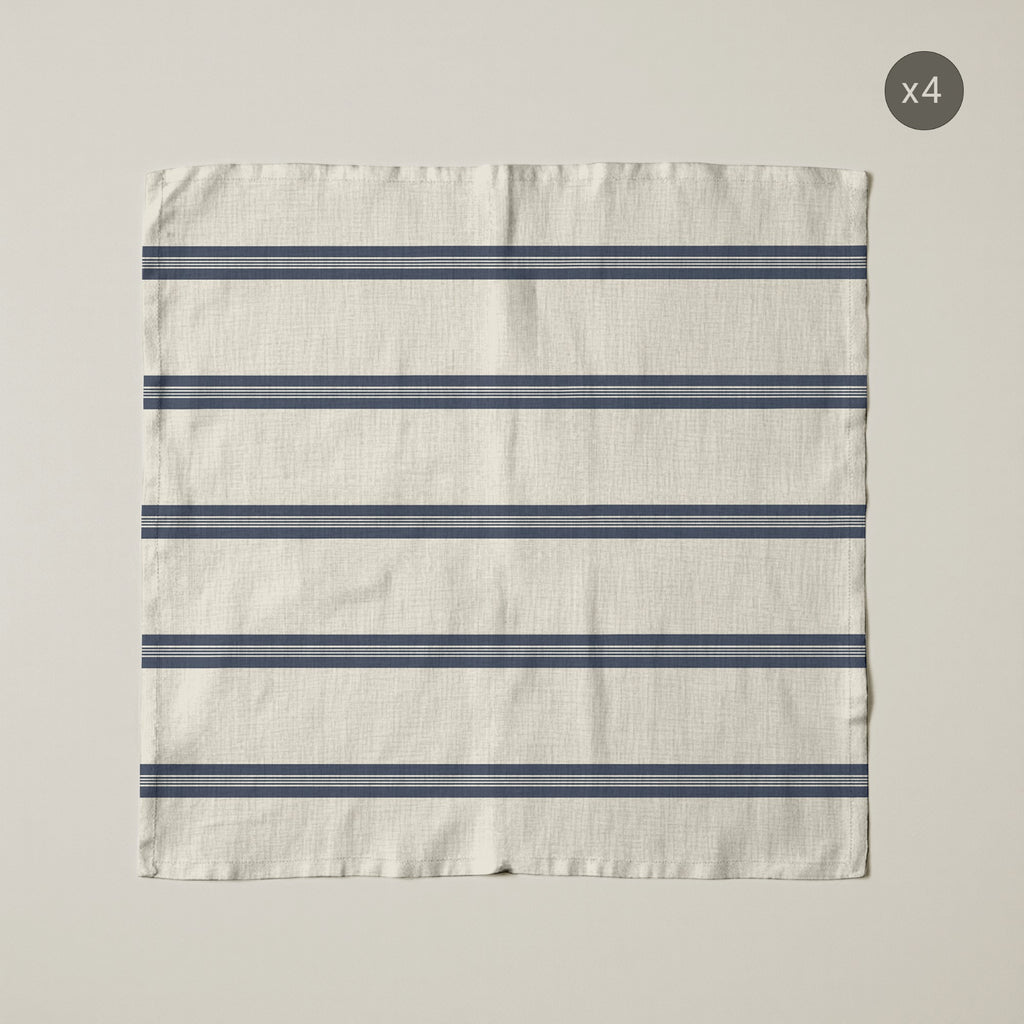 Pack de 4 unidades servilletas Nua Beige Azul