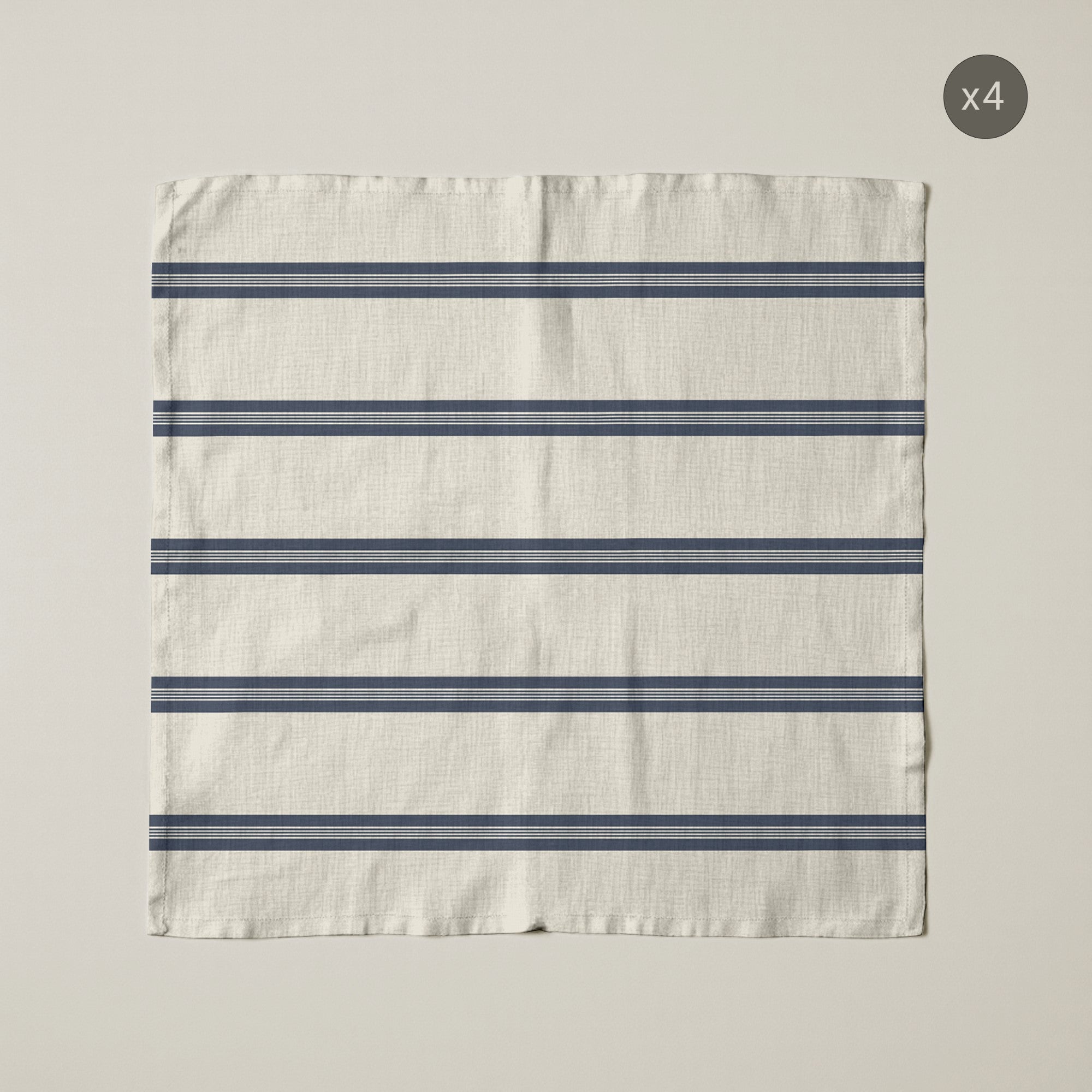 Pack de 4 unidades servilletas Nua Beige Azul