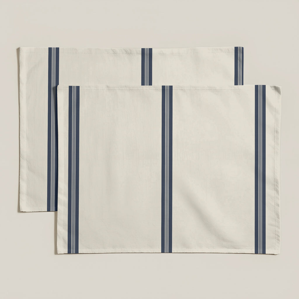 Mantel individual antimanchas pack 2 unidades Nua Beige Azul