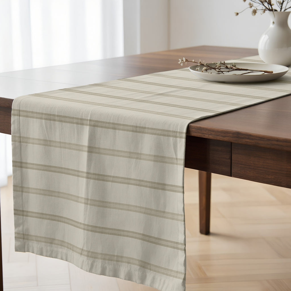 Camino de mesa 100% algodón Nua Beige 50x150 cm