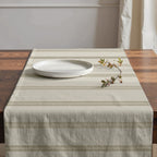 Camino de mesa 100% algodón Nua Beige 50x150 cm