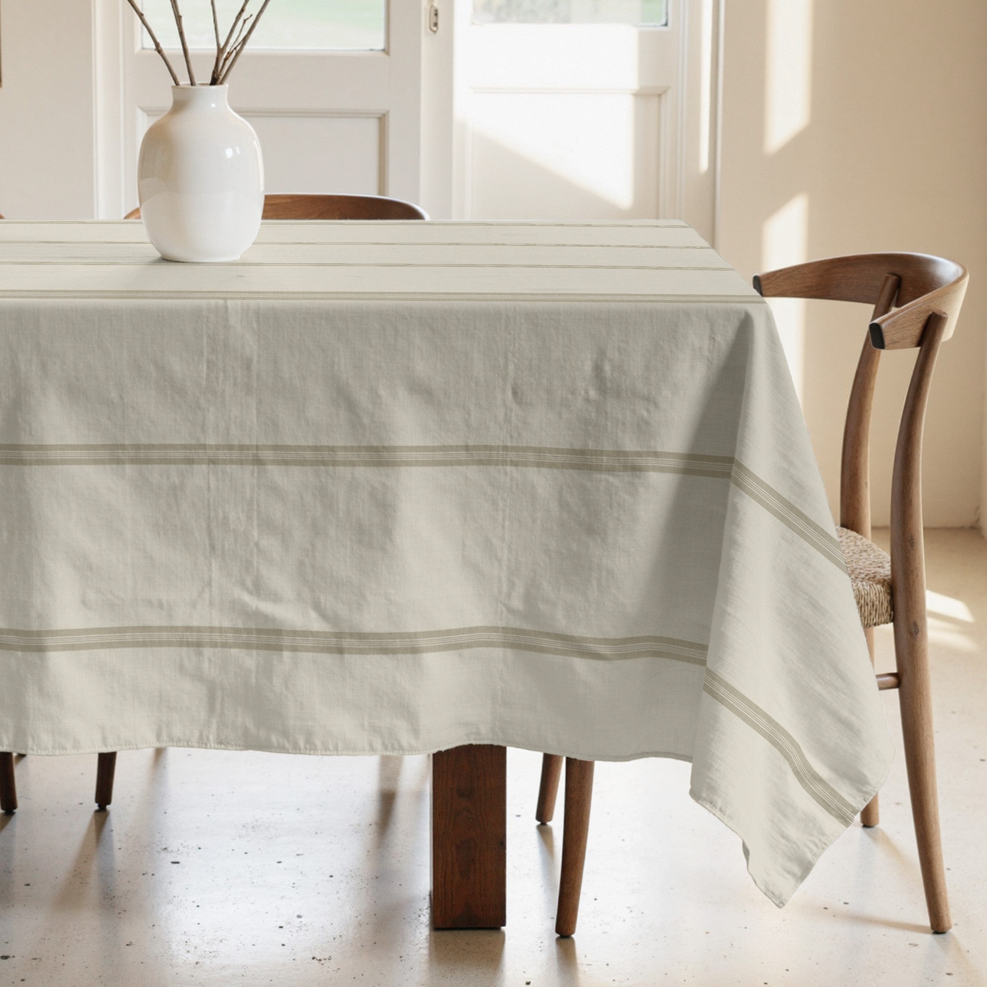 Mantel antimanchas 100% algodón Nua Beige