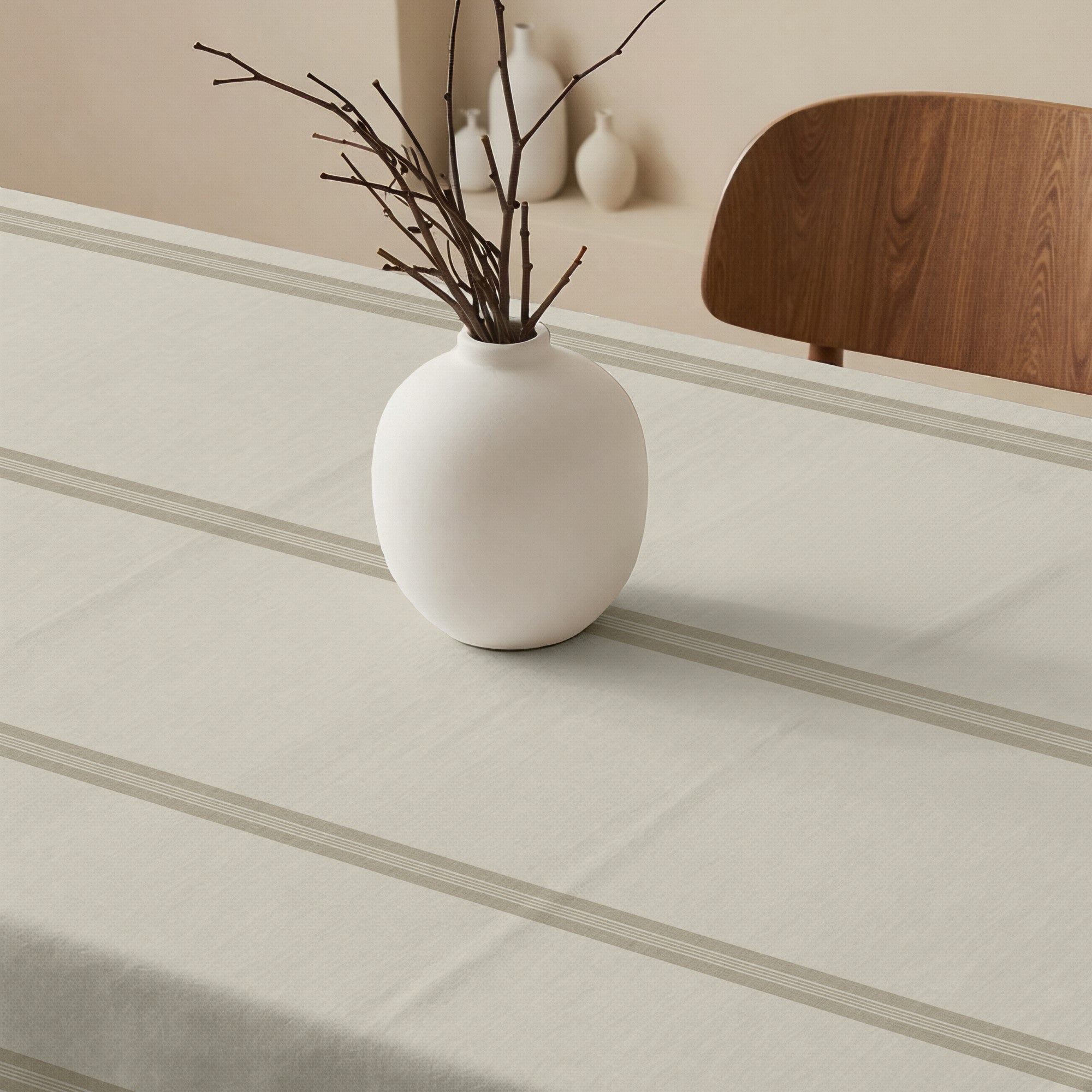 Mantel antimanchas 100% algodón Nua Beige