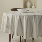 Mantel redondo resinado antimanchas Nua Beige